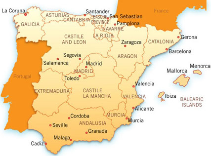 Alicante - Valencia - Karta